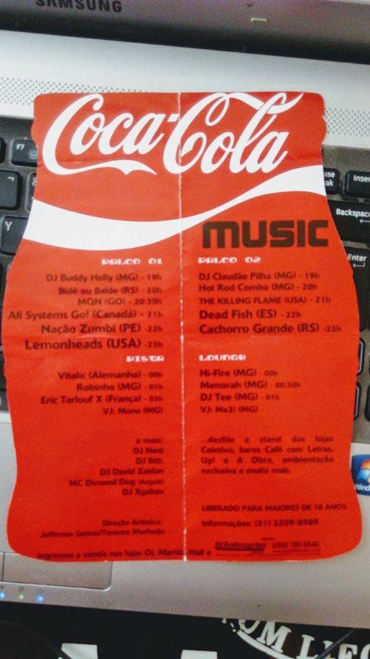 Lemonheads como atração principal do "Coca Cola Music".
